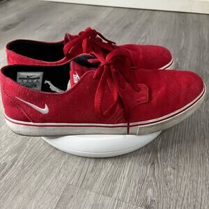 Nike Braata LR Casual Sneakers, 477650-610, Red, Leather  MEN size 10
